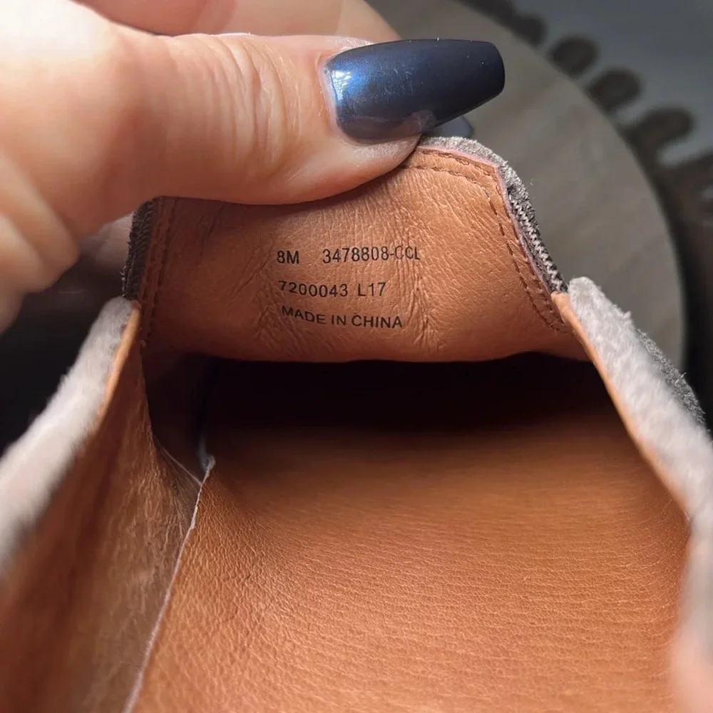 Frye Gemma Cap Suede Loafer 8 Fall Casual Leather Brown Tan Minimalist‎